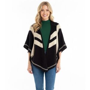 Oxford Circus black knit shawl size small/medium